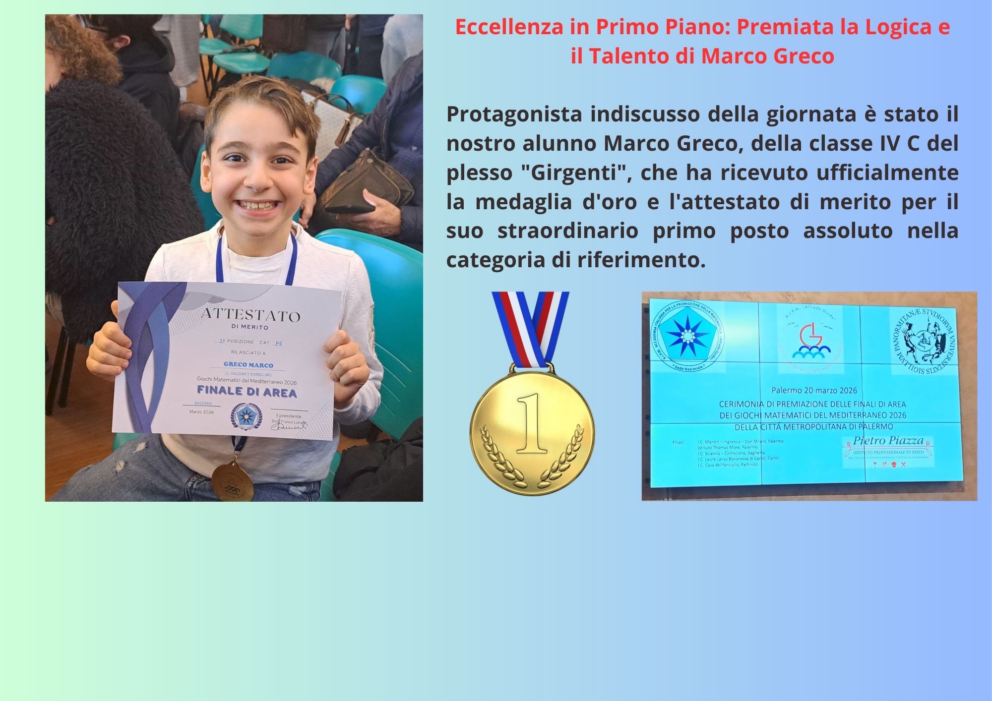 Eccellenza in Primo Piano: Premiata la Logica e il Talento di Marco Greco