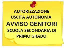 Liberatoria per uscita autonoma degli alunni minori scuola secondaria di primo grado a.s. 2026-27